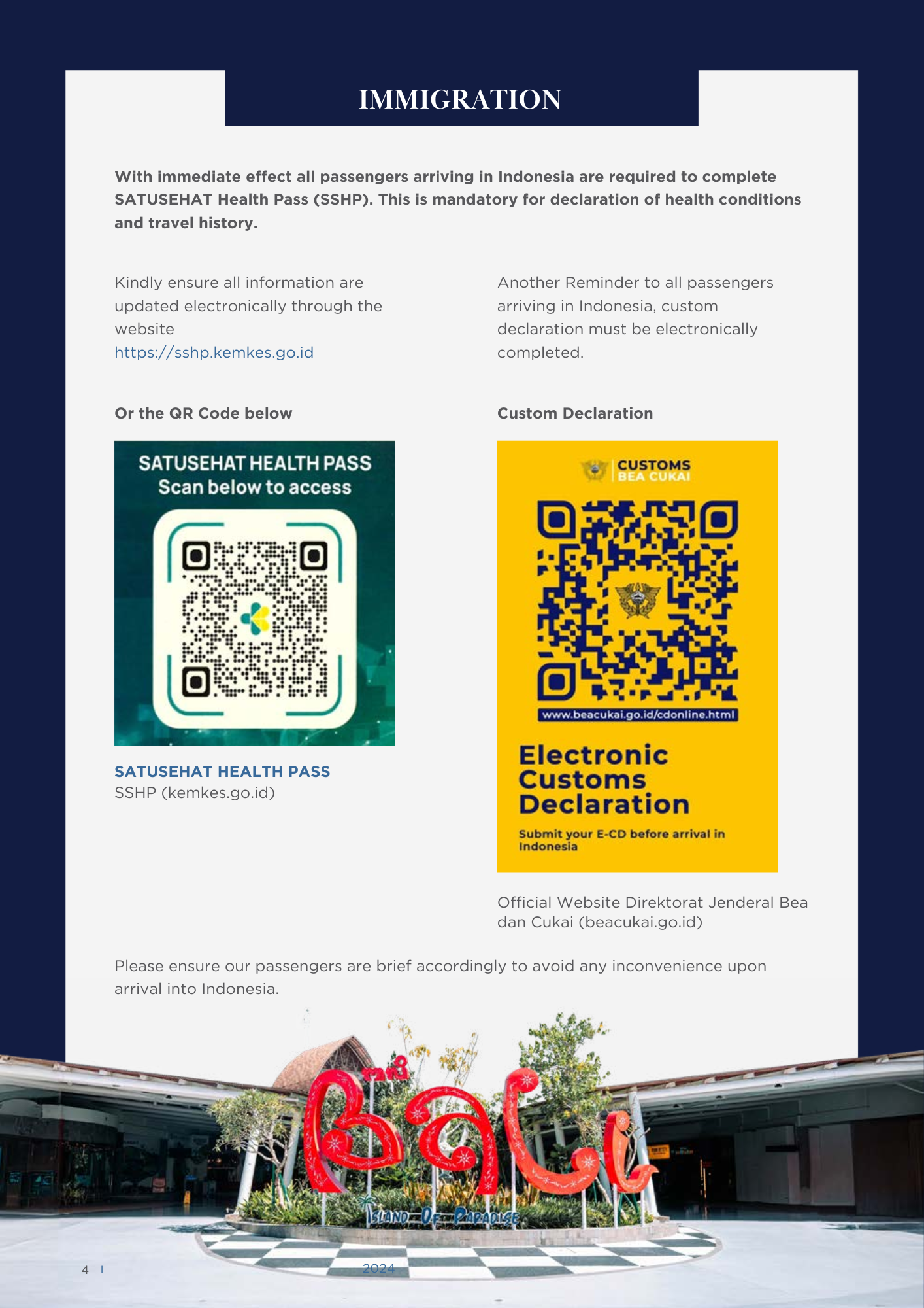 Immigration & Kita Sehat
